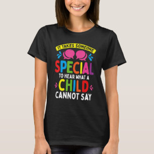 T-shirt Thérapeute de la parole non verbale pour l'autisme