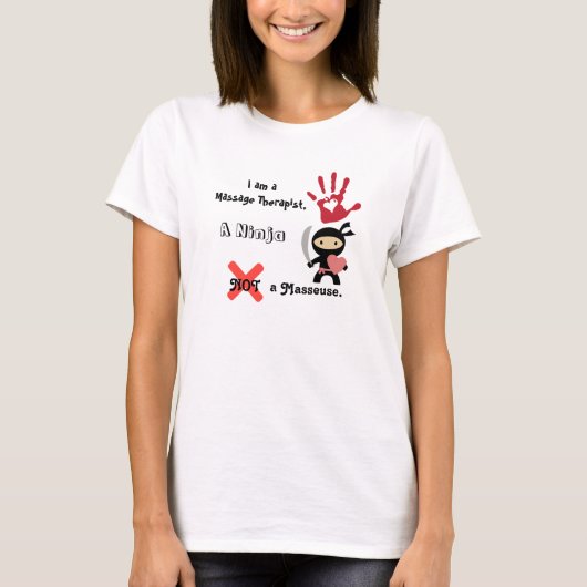 T-shirt Thérapeute de massage (Devant)