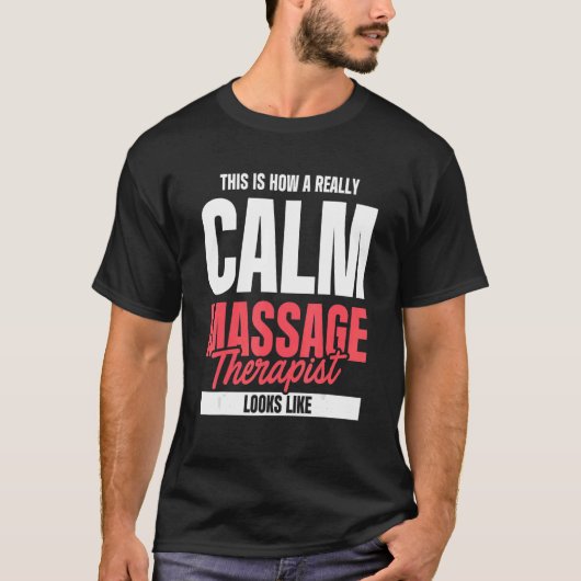 T-shirt Thérapeute de massage (Devant)