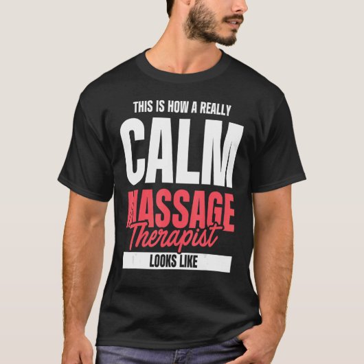 T-shirt Thérapeute de massage (Devant)