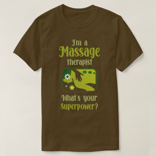 T-shirt Thérapeute de massage 2 (Design devant)