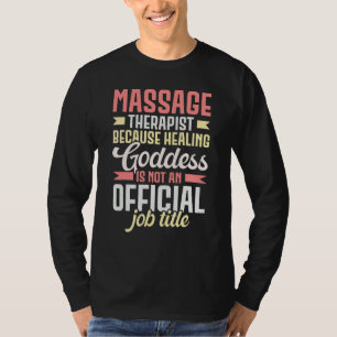 T-shirt Thérapeute de Massage Thérapie Musculaire Relaxati