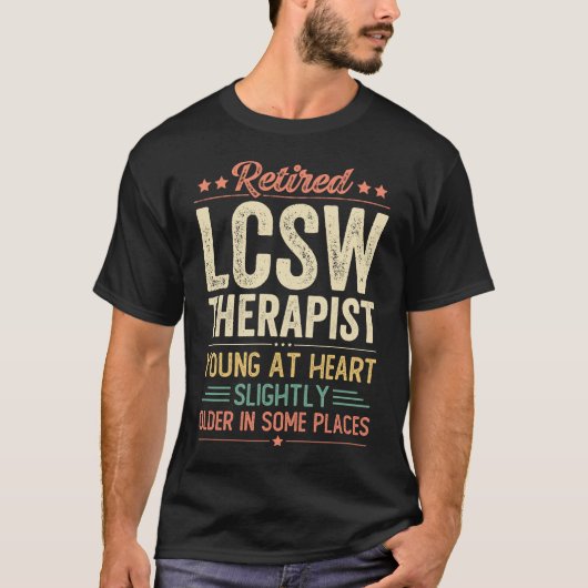 T-shirt Thérapeute Lcsw Retraitée (Devant)