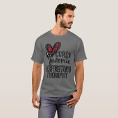 T-shirt Thérapeute respiratoire préférée de Cupid - RT Val (Devant entier)
