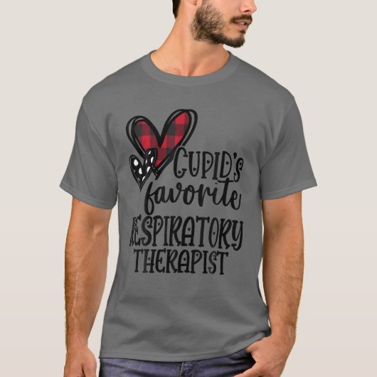 T-shirt Thérapeute respiratoire préférée de Cupid - RT Val (Devant)