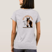 T-shirt Thérapie Cheval femme Zip Up (Dos)