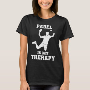 T-shirt Thérapie de balle de raquette de tennis de padel P