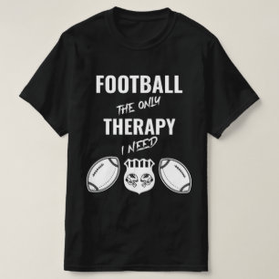 T-shirt "Thérapie de football - Jeu amusant Jour Design gr