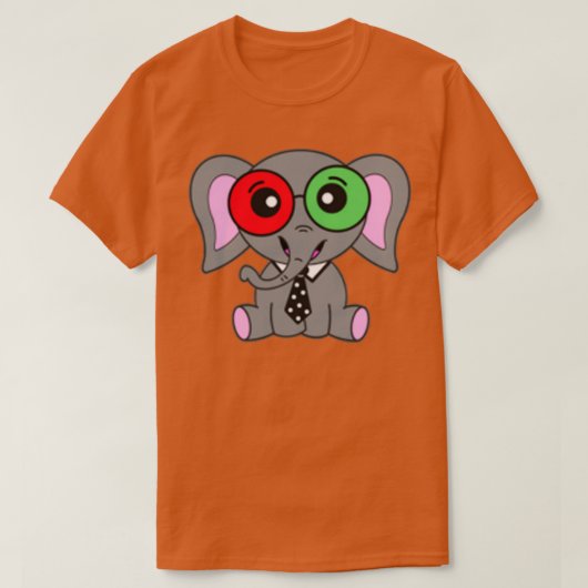 T-shirt Thérapie de la vision des éléphants 1 (Design devant)