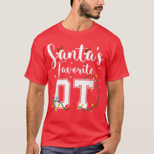 T-shirt Thérapie ergothérapeute de Noël Santas Fa