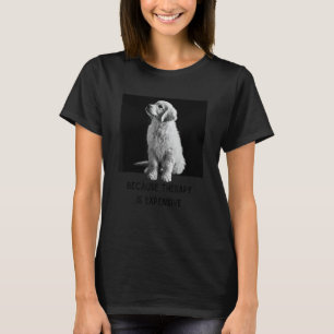 T-shirt Thérapie Golden Retriever Tshirt-Retriever Proprié