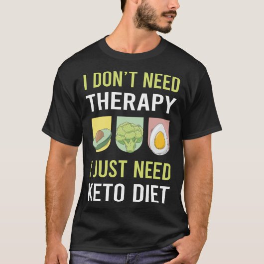 T-shirt Thérapie Keto Diet Kétogène Kétone Kétose (Devant)
