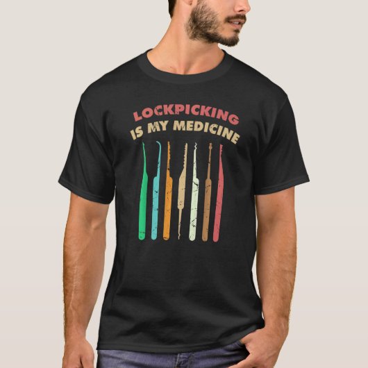 T-shirt Thérapie Lockpicking Est Mon Hobby De Médecine Loc (Devant)
