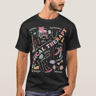 T-shirt Thérapie physique rétro groovy PT exercice DPT