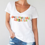 T-shirt Thérapie super par ergothérapie<br><div class="desc">Célébrez votre profession avec ce t-shirt super et amusant avec des lettres rétro.</div>