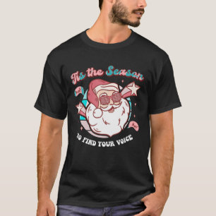T-shirt Thérapie vocale Noël Retro SLP Père Noël