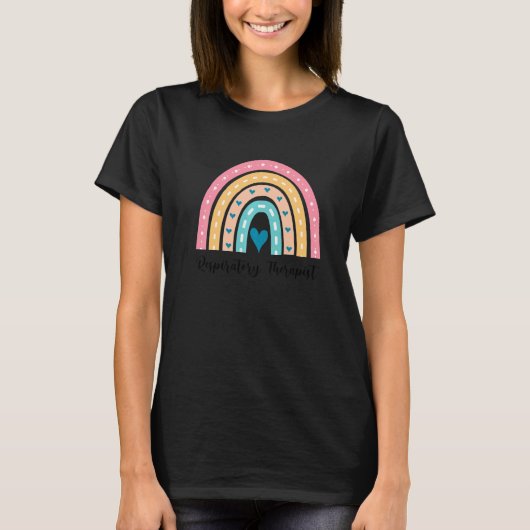 T-shirt Thérapies respiratoires Cute Rainbow Therapy Lung  (Devant)