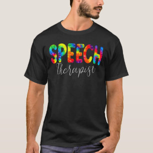 T-shirt Thérapiste De La Parole Tie Dye Retour À L'Appréci