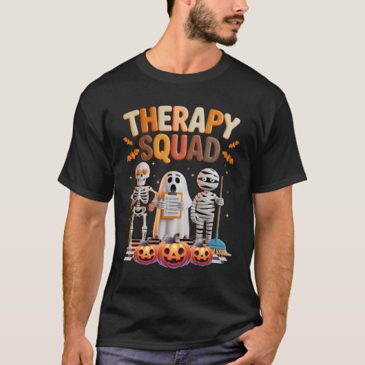 T-shirt Therapy Squad Halloween Ot Pt Slp Physical Therapi (Devant)