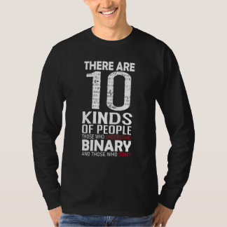 T-shirt There Are 10 Kinds Of People  Binary Math Programm
