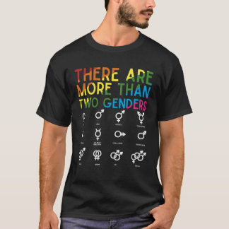 T-shirt There Are More Than 2 Genders Rainbow  LGBT Pride