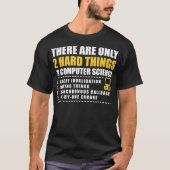 T-shirt There are only 2 hard things in computer science s (Devant)