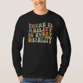 T-shirt There Is Ability In Every Disability Awareness Spe (Devant)