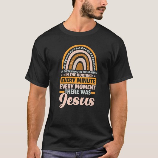 T-shirt There Was Jesus Christian Religion Religious Rainb (Devant)
