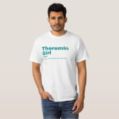 T-shirt Theremin Girl - Theremin (Devant entier)