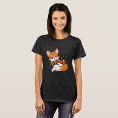 T-shirt Therian Fox Furry Tail Proud Fox Kawaii Alter Kin  (Devant entier)