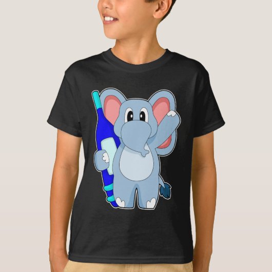T-shirt Thermomètre de fièvre de l'éléphant (Devant)