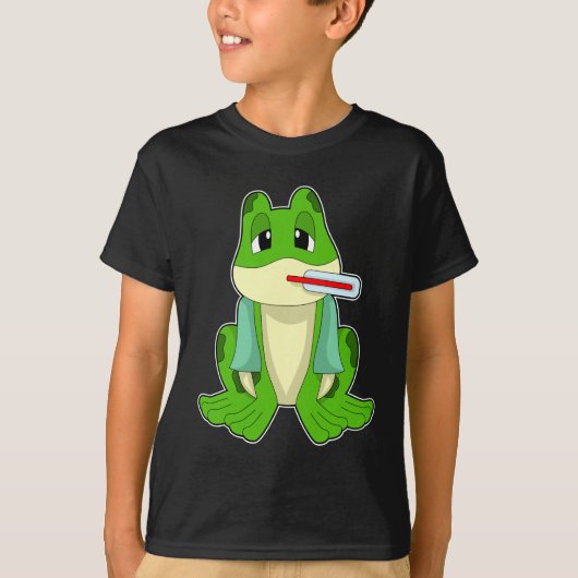 T-shirt Thermomètre de la fièvre de grenouille (Devant)