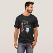 T-shirt Thermomètre Funny Science J'Aime Hot Guards Nerd G (Devant entier)
