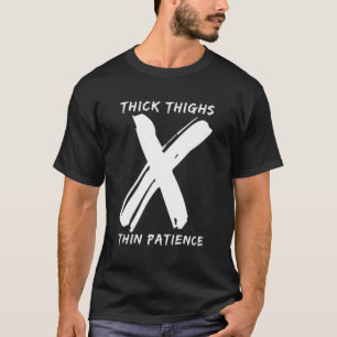 T-shirt Thèses Épais Patience Mince Amusante Gymnase Entra