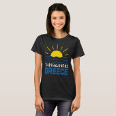 T-shirt Thessalonique Grèce Sunshine And Sea Waves Femmes (Devant entier)