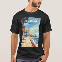 Thessalonique Grèce Travel Art Vintage