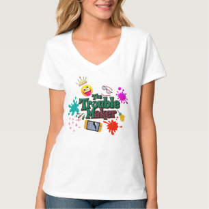 T-shirt TheTroubleMaker_dgn.no.1- par Maaya Prints, Femmes