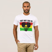 T-shirt They Not Like Us AfroWoman Black History Supporter (Devant entier)