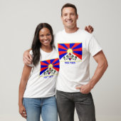 T-shirt Thibet-drapeau, THIBET LIBRE ! (Unisexe)