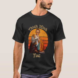 T-shirt Thich Minh Tue Voyage Spirituel Paix Lotus Chemise