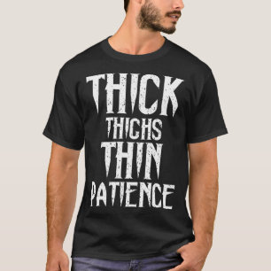 T-shirt Thighs épais Thin Patience Workou pour femmes Exer