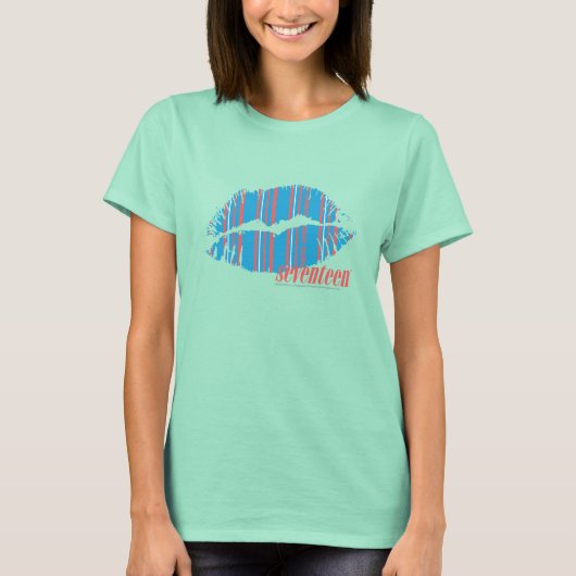 T-shirt Thin Stripes Aqua (Devant)