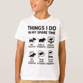 T-shirt Things I Do In My Spare Time Capybara Funny Pet (Devant)