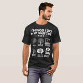 T-shirt Things I Do In My Spare Time Funny Genealogy  (Devant entier)