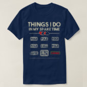 T-shirt Things I Do In My Spare Time NL Poker Player (Design devant)