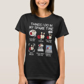 T-shirt Things I Do Spare Time Bowling Funny Bowler Men Wo (Devant)