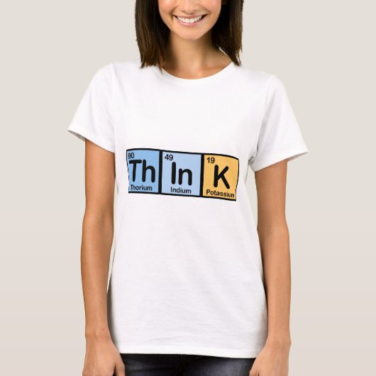 T-shirt Think a fait des éléments (Devant)