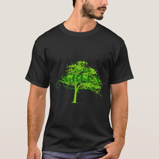 T-shirt Think Green  (Devant)