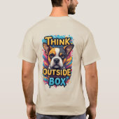 T-shirt Think Outside The Box: Adorable Boxer Dog Portrait (Dos)