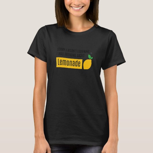 T-shirt Thinking About Lemonade Citrus Summer Fruits (Devant)